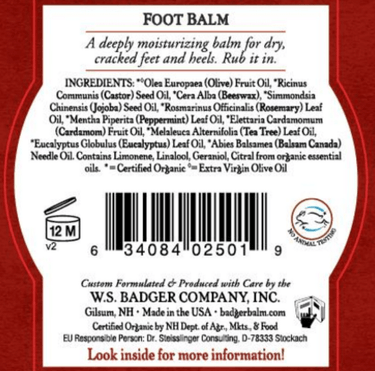 Foot Balm * Badger Supplement - Conners Clinic